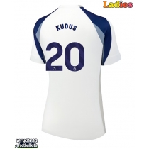 Tottenham Hotspur Mohammed Kudus #20 Replica Home Shirt Ladies 2025-26 Short Sleeve